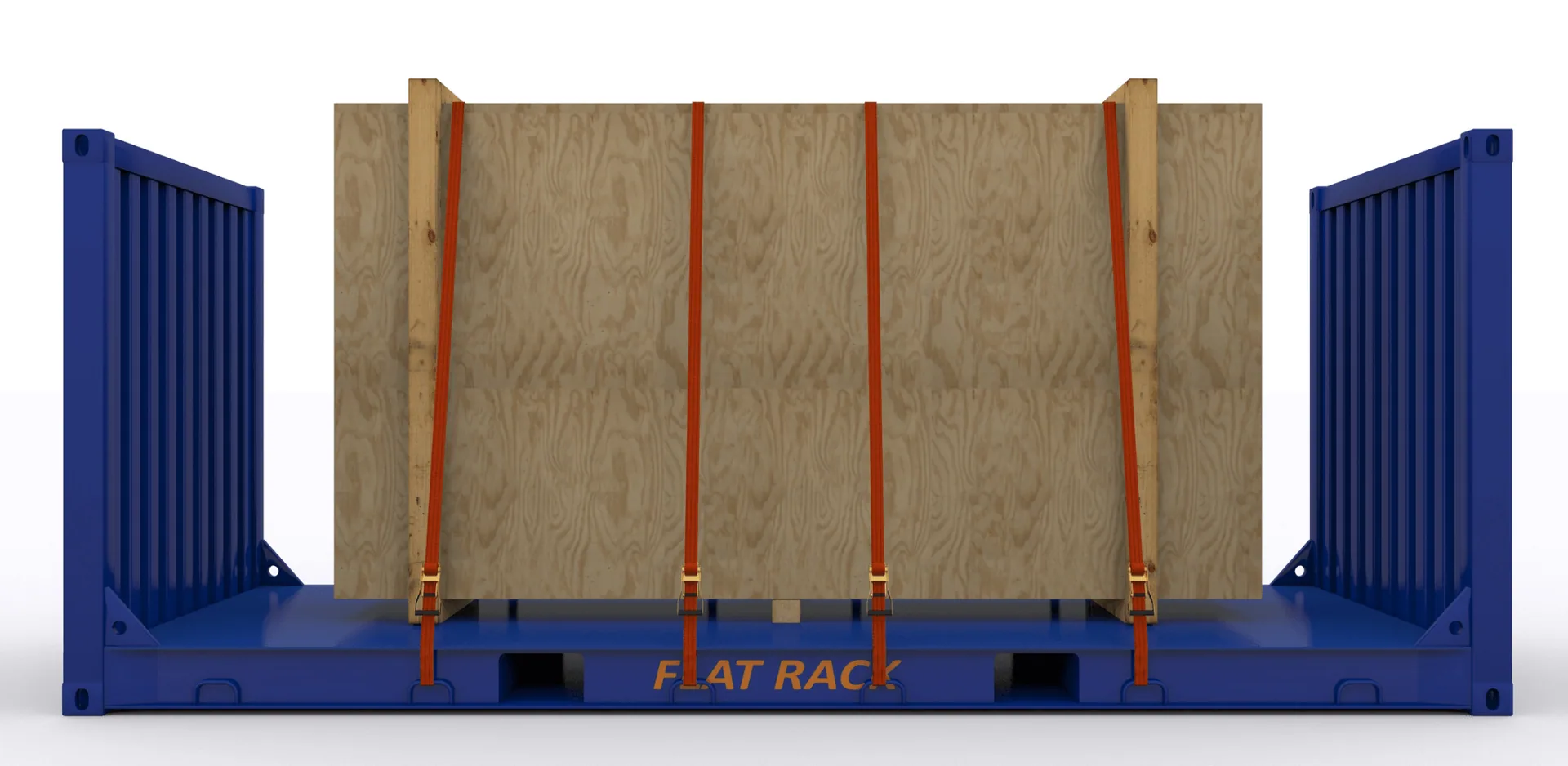 Flat rack containers